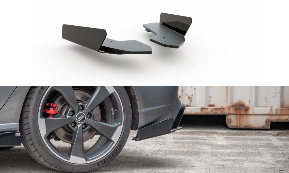 Sport Durabilité Lame Du Pare Chocs Arriere + Flaps Audi RS3 8V Sportback AURS38VCNC-RSD1B+RSF1G