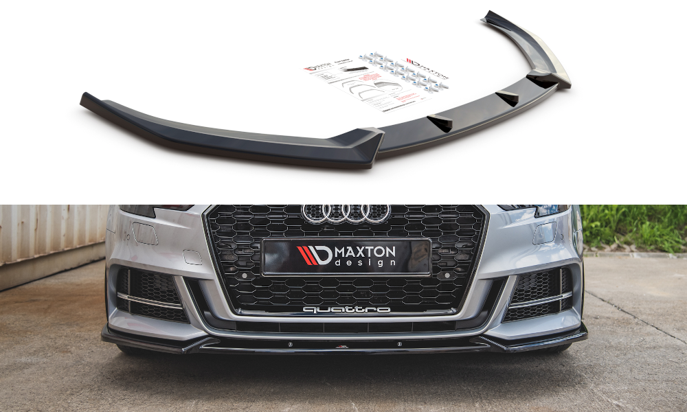 Lame Du Pare-Chocs Avant V.3 Audi S3 / A3 S-Line 8V FL Sedan AU-S3-3F-FD3G