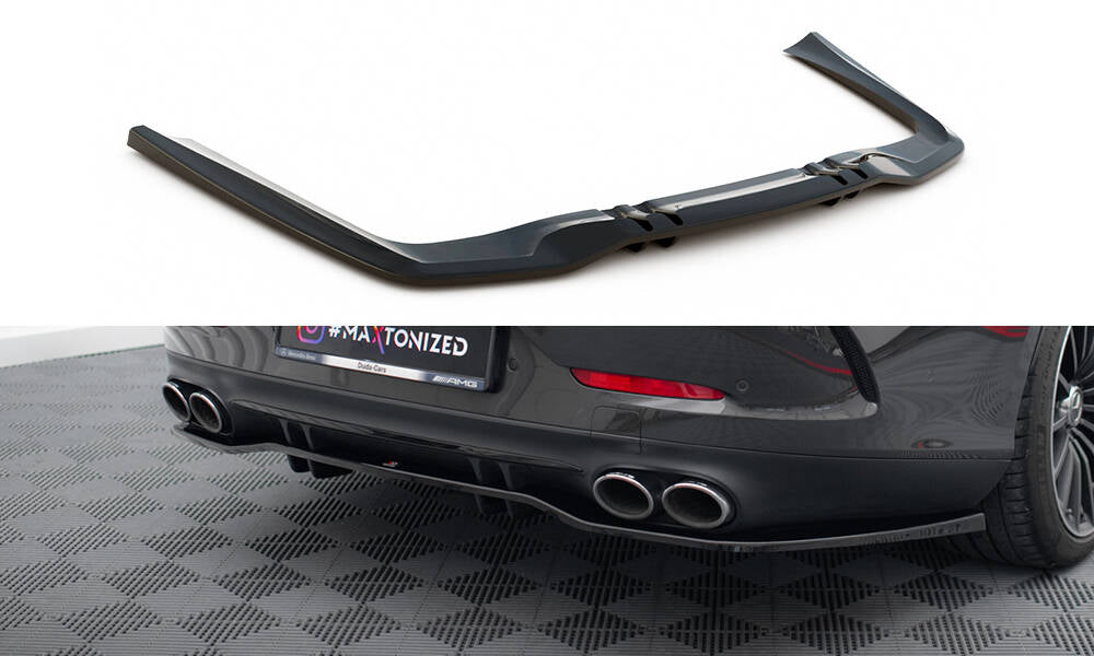 Central Arriere Splitter (avec une barre verticale) Mercedes-AMG 53 4 Door Coupe ME-GT-4D-53-RD1G+RD2G