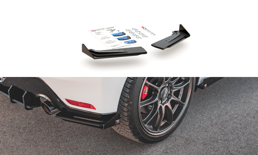 Sport Durabilité Lame Du Pare Chocs Arriere + Flaps Toyota GR Yaris Mk4 TOYA4GR4CNC-RSD1BRB+RSF1G