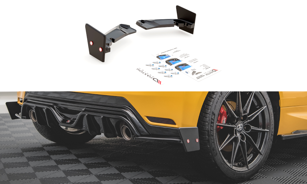 Lames De Pare-Chocs Arrière Latérales + Ailerons V.4 Toyota GR Yaris Mk4 TO-YA-4-GR4-RSD4G+RSF