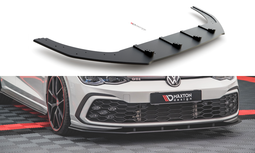 Sport Durabilité Lame Du Pare-Chocs Avant Volkswagen Golf GTI / GTE / R-Line Mk8 VWGO8GTICNC-FD1BRB