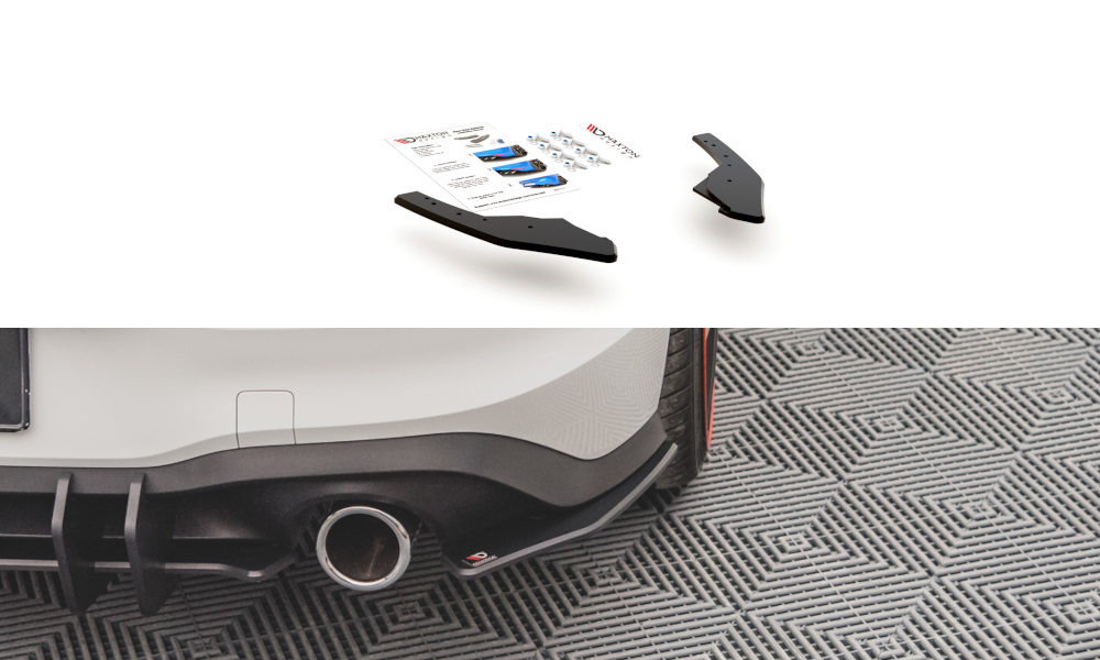 Sport Durabilité Lame Du Pare Chocs Arriere Volkswagen Golf GTI / GTE Mk8 VWGO8GTICNC-RSD1BRB