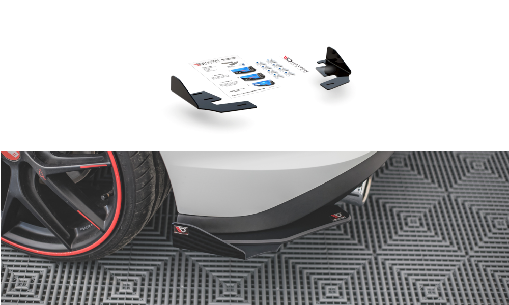 Rear Side Flaps Volkswagen Golf GTI / GTE Mk8 VWGO8GTICNC-RSF1G