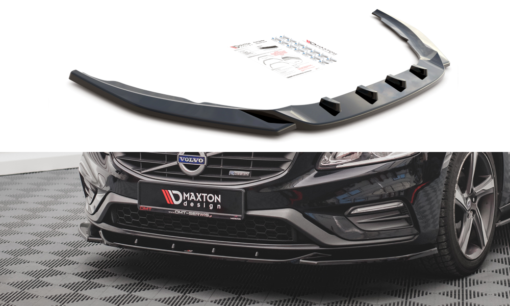 Lame Du Pare-Chocs Avant V.2 Volvo S60 R-Design Mk2 VO-S60-2F-RDESIGN-FD2G