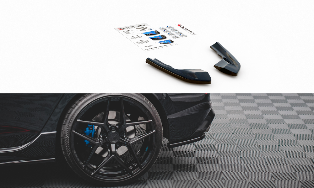 Lames De Pare-Chocs Arrière Latérales V.1 Volkswagen Golf R Mk8 VW-GO-8-R-RSD1G