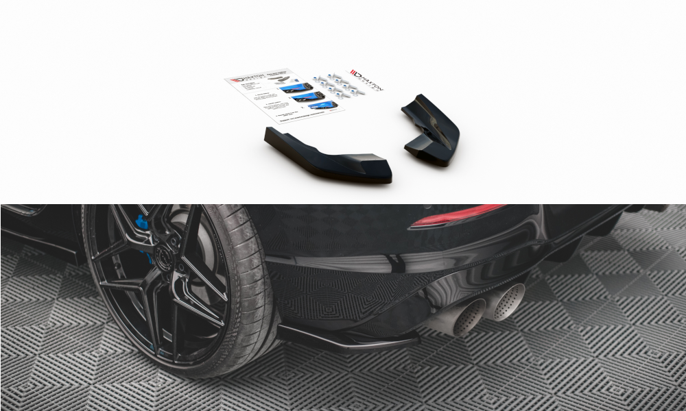 Lames De Pare-Chocs Arrière Latérales V.2 Volkswagen Golf R Mk8 VW-GO-8-R-RSD2G