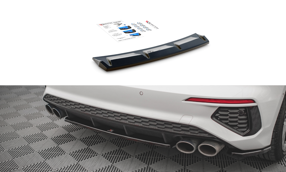Central Arriere Splitter Audi S3 Sportback 8Y AU-A3-8Y-SLINE-RD3G