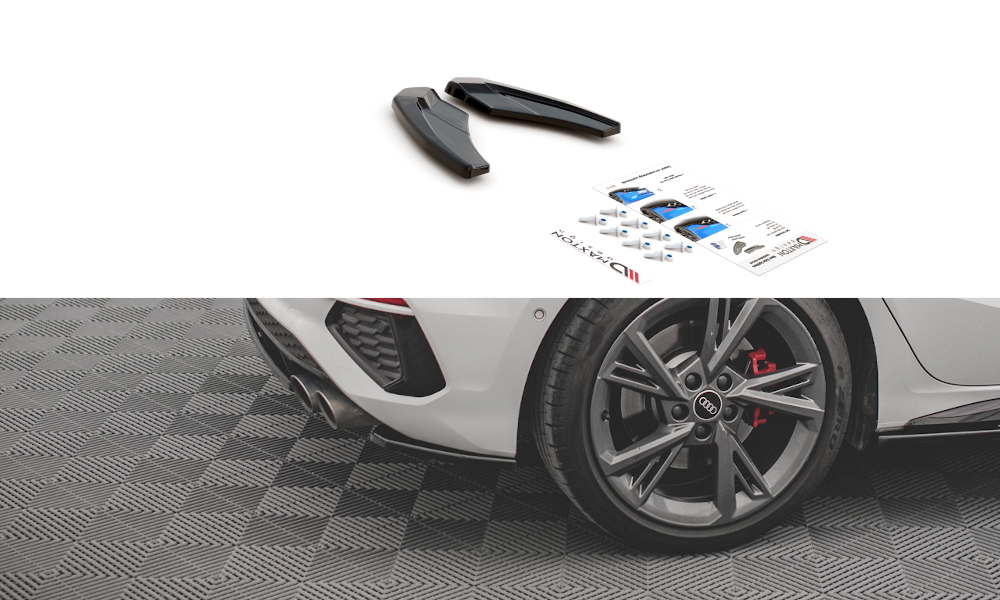 Lames De Pare-Chocs Arrière Latérales V.1 Audi S3 Sportback 8Y AU-A3-8Y-SLINE-RSD1G