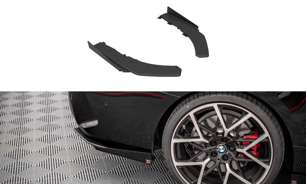 Street Pro Lame Du Pare Chocs Arriere + Flaps BMW 4 M-Pack G22 BM4G22MPACKCNC-RSD1BRB+RSF1G
