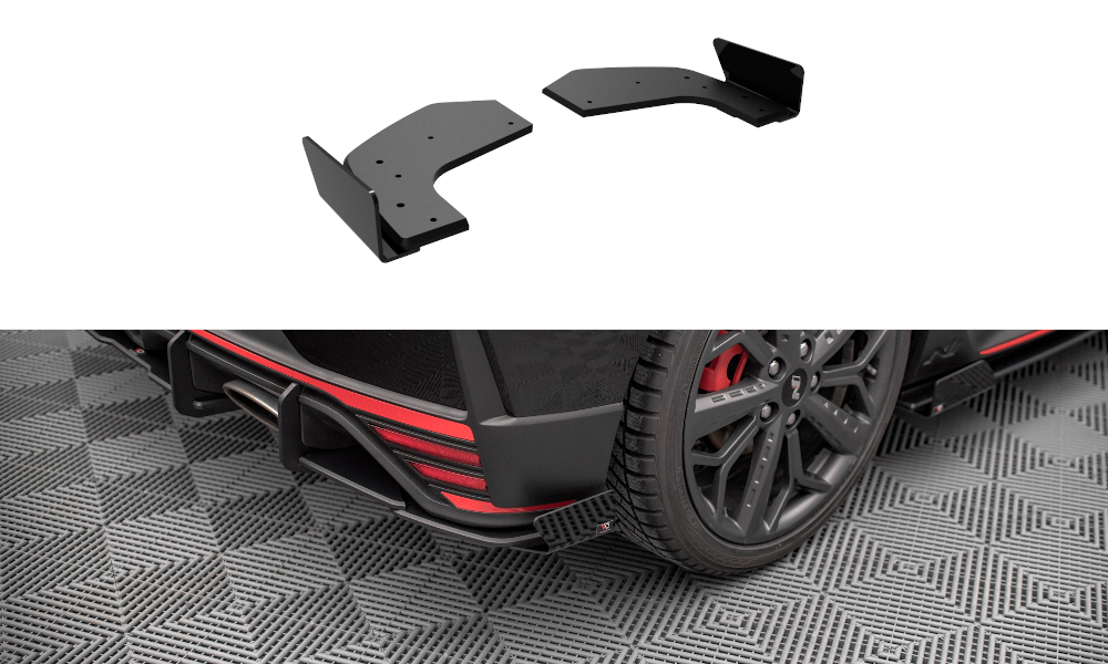 Street Pro Lame Du Pare Chocs Arriere + Flaps Hyundai I20 N Mk3 HYI203NCNC-RSD1B+RSF1G