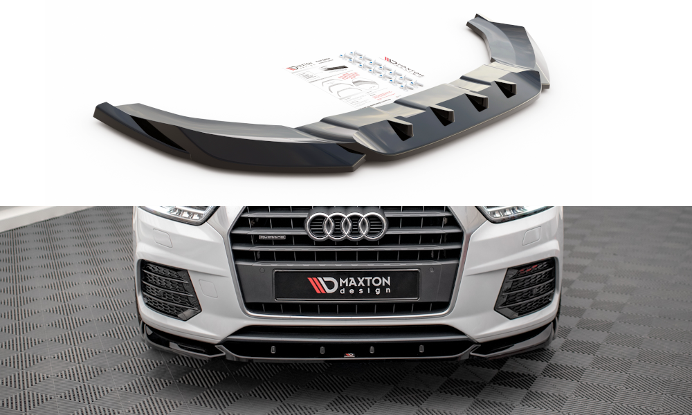 Lame Du Pare-Chocs Avant V.1 Audi Q3 Sport 8U Facelift AU-Q3-1F-SLINE-FD1G