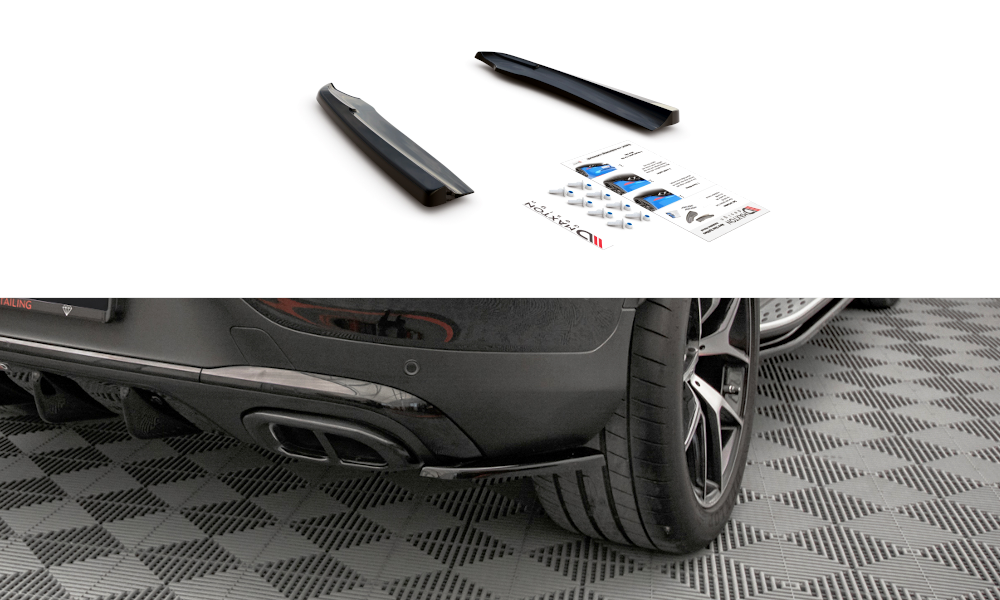 Lames De Pare-Chocs Arrière Latérales Mercedes-Benz GLC Coupe AMG-Line C253 Facelift ME-GLC-C253F-AMGLINE-RSD1G