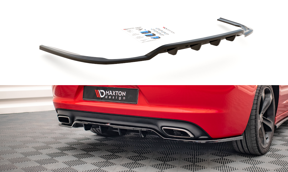 Central Arriere Splitter (avec une barre verticale) Dodge Charger RT Mk7 Facelift DO-CH-2-RT-RD1G+RD2G