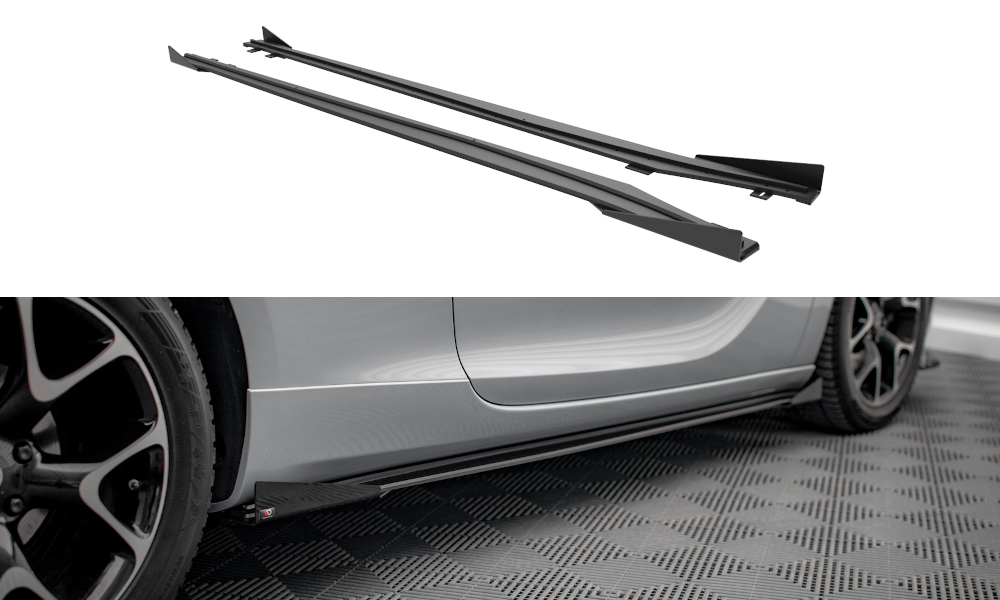 Street Pro Rajouts Des Bas De Caisse + Flaps Opel Astra GTC OPC-Line J OPASJGTCOPCLINECNC-SD1B+SF1G