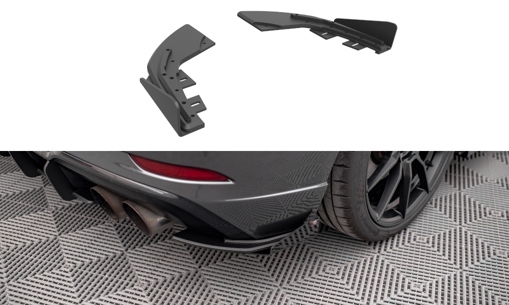 Street Pro Lame Du Pare Chocs Arriere + Flaps Audi S3 Sportback 8V Facelift AUS33FSBCNC-RSD1BRB+RSF1G