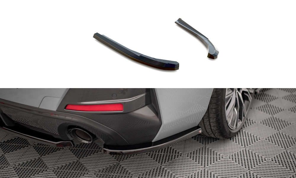 Lames De Pare-Chocs Arrière Latérales V.1 BMW 4 Gran Coupe M-Pack G26 BM-4-G26-MPACK-GC-RSD1G