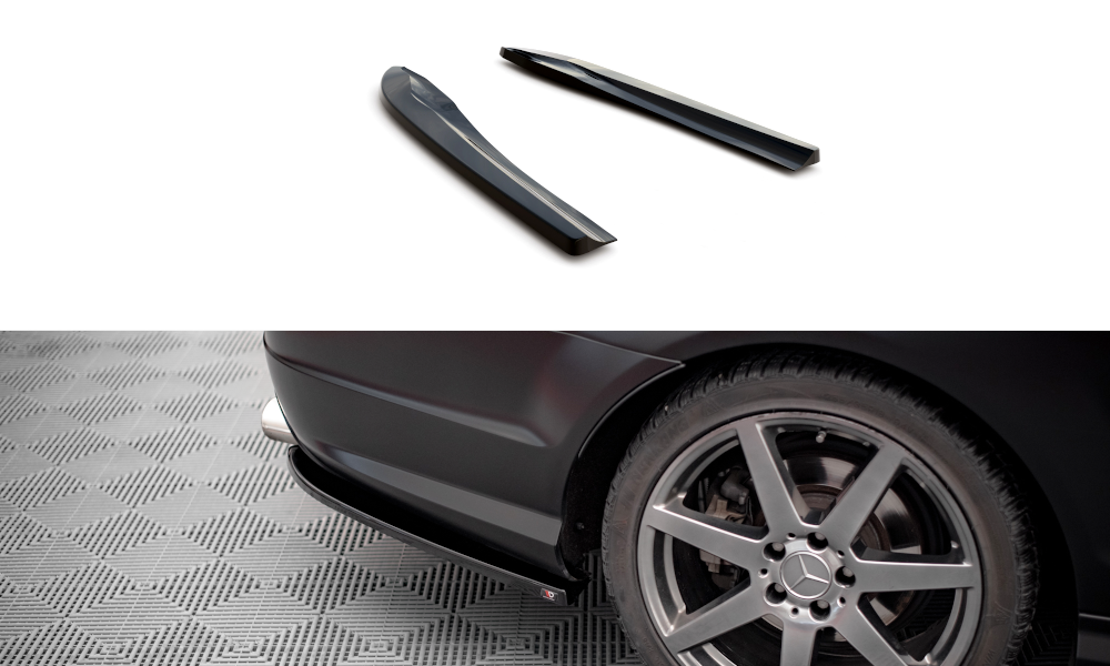 Lames De Pare-Chocs Arrière Latérales Mercedes-Benz C Coupe / Sedan / Estate AMG-Line C204 / W204 Facelift / S204 Facelift ME-C-204F-AMGLINE-C-RSD1G