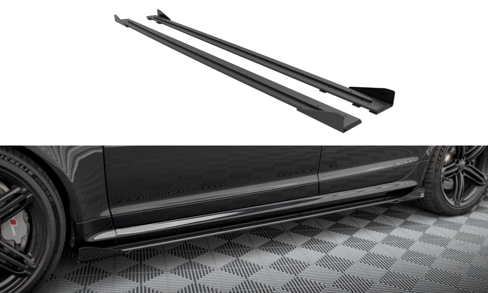 Street Pro Rajouts Des Bas De Caisse + Flaps Audi RS6 Avant C6 AURS6C6CNC-SD1BRB+SF1G