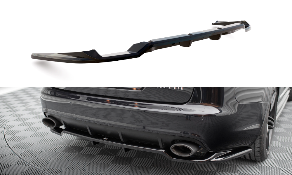 Central Arriere Splitter (avec une barre verticale) Audi RS6 Avant C6 AU-RS6-C6-RD1G+RD2G