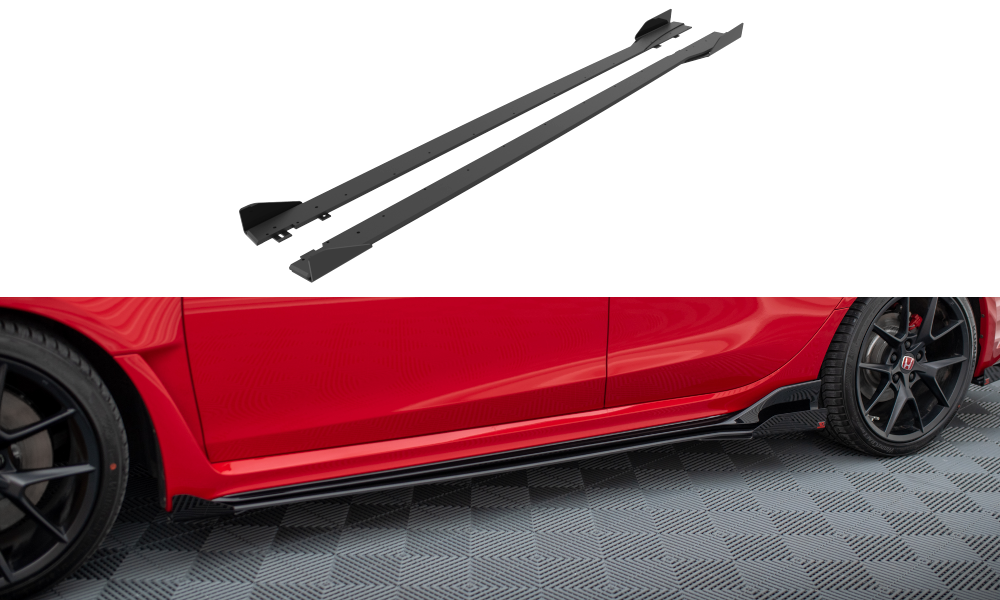 Street Pro Rajouts Des Bas De Caisse + Flaps Honda Civic Type-R Mk 11 HOCI11TYPERCNC-SD1BRB+SF1G