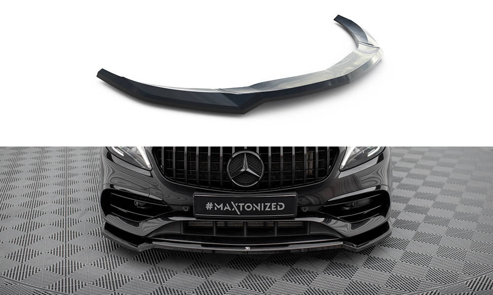 Lame Du Pare-Chocs Avant V.1 Mercedes-Benz A AMG-Line W176 Facelift ME-A-176F-AMGLINE-FD1G