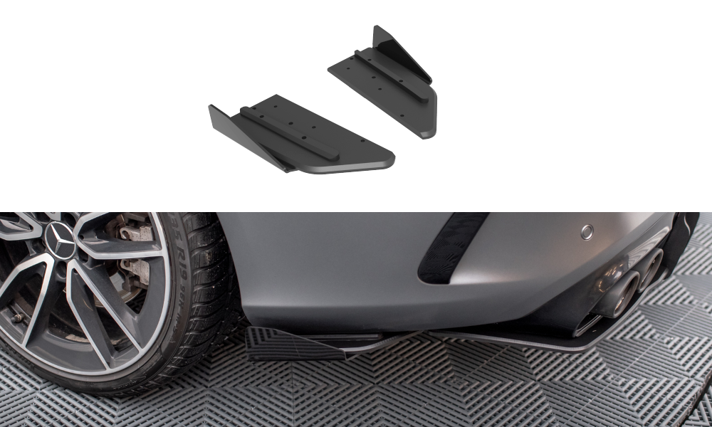 Street Pro Lame Du Pare Chocs Arriere + Flaps Mercedes-AMG C43 Coupe C205 Facelift MEC205F43CCNC-RSD1B+RSF1G