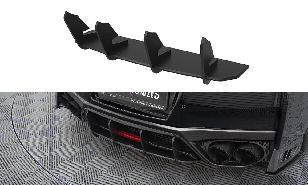 Street Pro Central Diffuseur Arriere Nissan GTR R35 Facelift NIGTR4F3CNC-RS1BRB