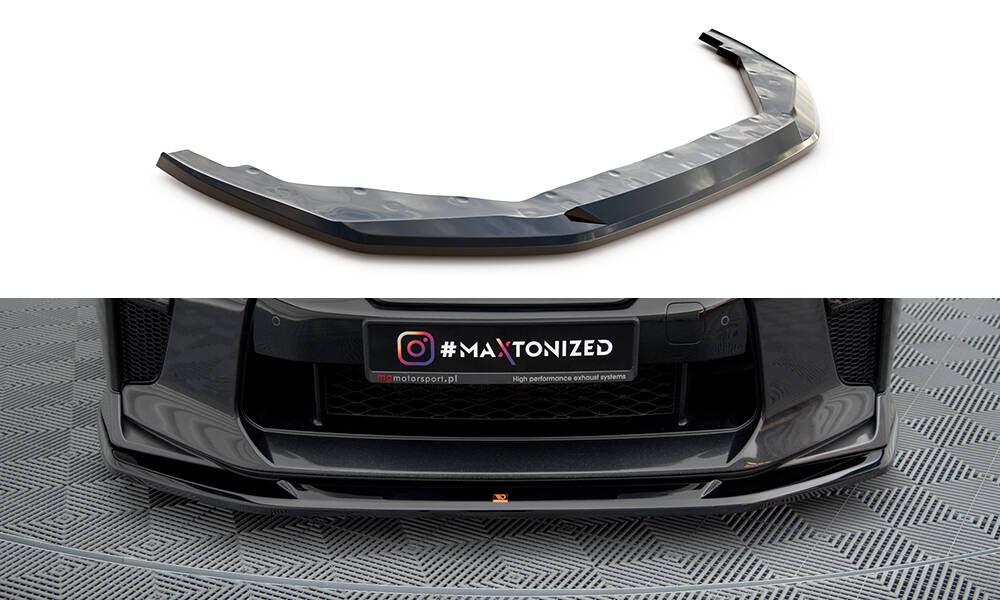 Lame Du Pare-Chocs Avant V.1 Nissan GTR R35 Facelift NI-GTR-4F3-FD1G
