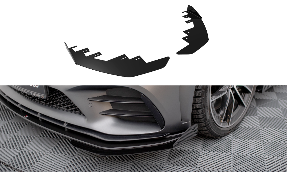 Front Flaps Mercedes-AMG C43 Coupe C205 Facelift MEC205F43CCNC-FSF1G