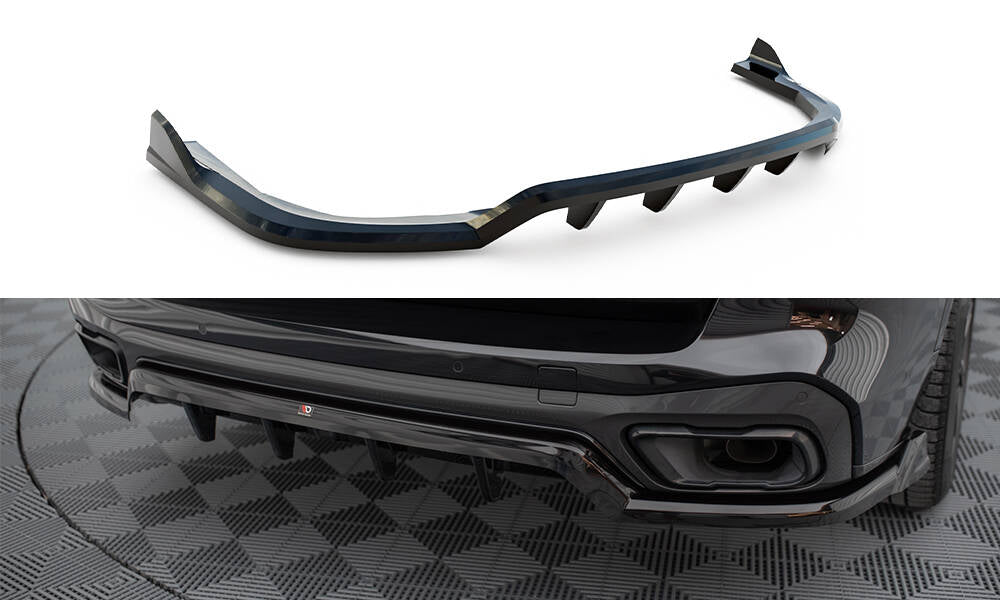 Central Arriere Splitter (avec une barre verticale) BMW X5 M-Pack G05 BM-X5-05-MPACK-RD2G+RD3G