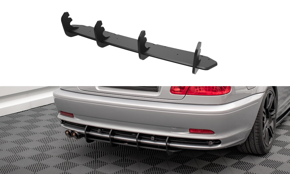 Street Pro Central Diffuseur Arriere BMW 3 Coupe E46 BM346CCNC-RS1B+BRBI