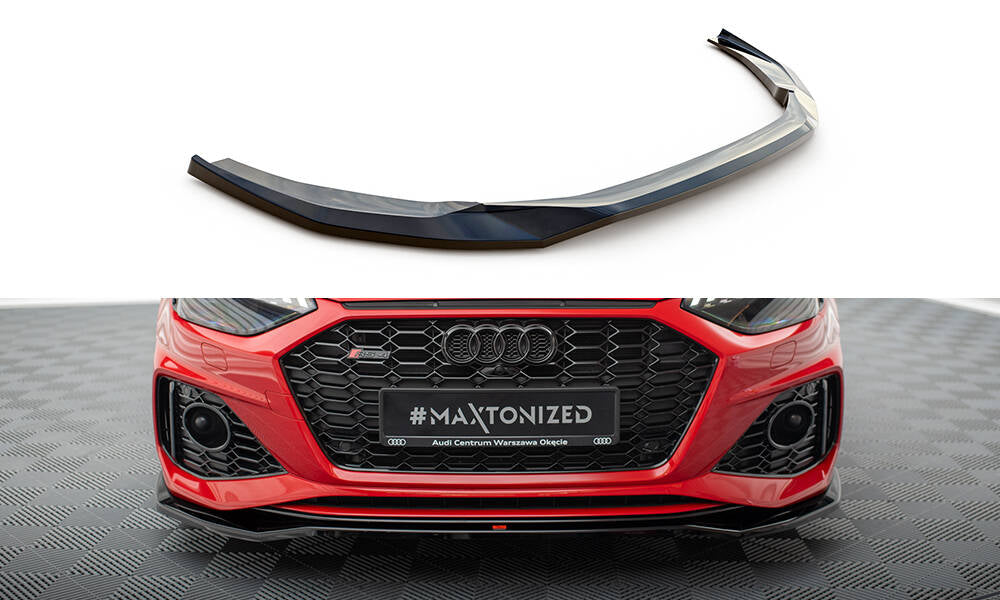 Lame Du Pare-Chocs Avant V.1 Audi RS4 B9 Facelift AU-RS4-B9F-FD1G
