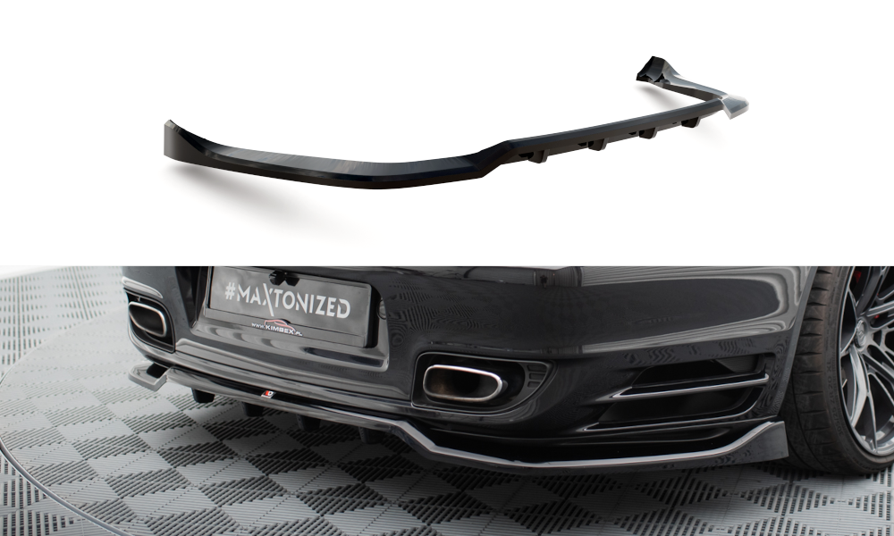 Central Arriere Splitter (avec une barre verticale) Porsche 911 Turbo 997 PO-911-997-TURBO-RD1G+RD2G