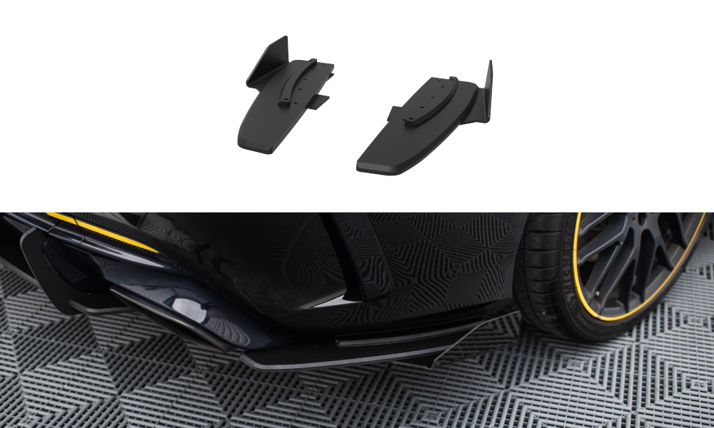 Street Pro Lame Du Pare Chocs Arriere + Flaps Mercedes-AMG CLA 45 C117 Facelift MECLA117AMGAEROCNC-RSD1B+RSF1G