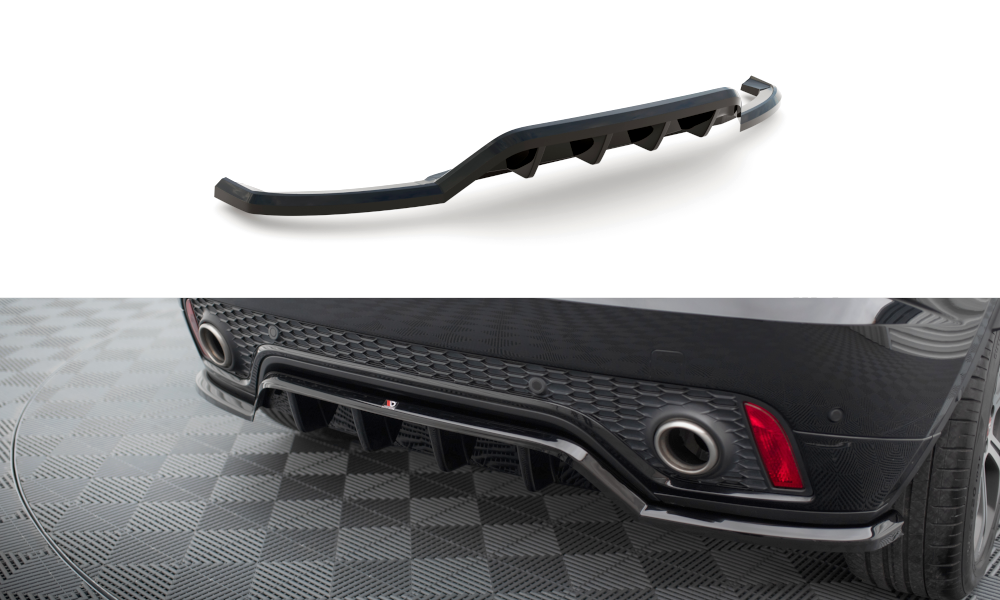 Central Arriere Splitter (avec une barre verticale) Jaguar E-Pace R-Dynamic Mk1 JA-EP-1-RDYNAMIC-RD1G+RD2G