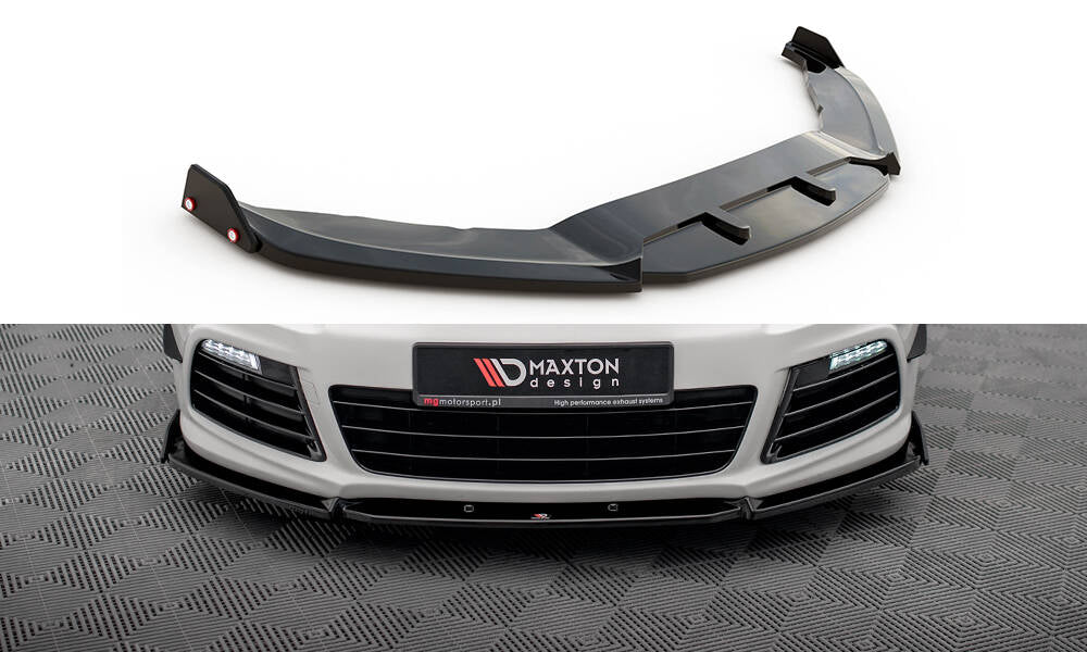 Lame Du Pare-Chocs Avant V.3 + Flaps Volkswagen Scirocco R Mk3 VW-SC-3-R-FD3G+FSF1B