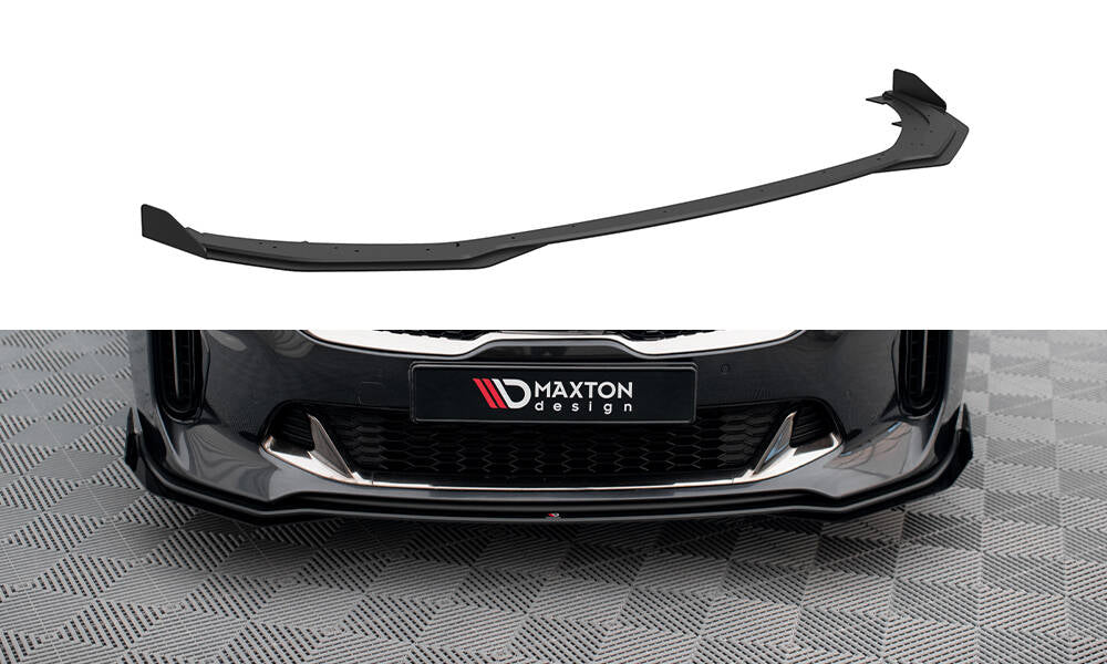 Street Pro Lame Du Pare-Chocs Avant + Flaps Kia Stinger GT / GT-Line / Standard Mk1 KIST1GTLINECNC-FD1BRB+FSF1G