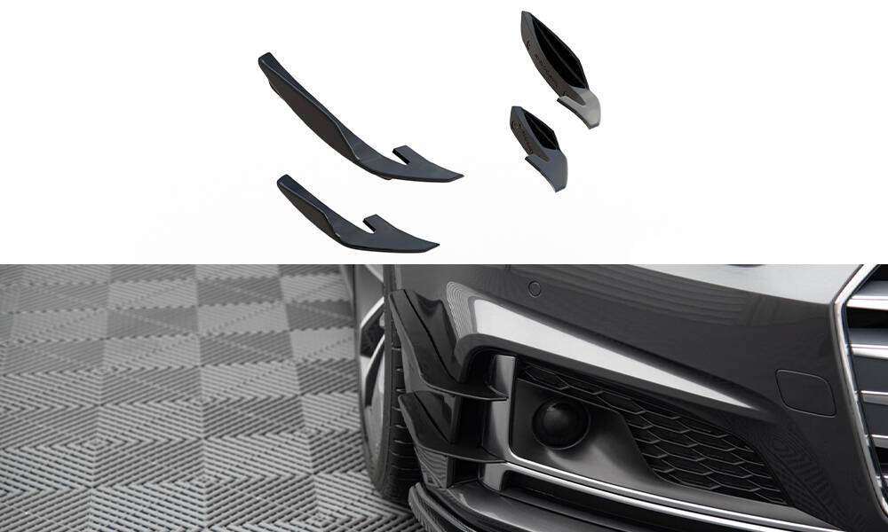 Ailes de pare-chocs avant (Canards) Audi S5 / A5 S-Line Coupe / Sportback F5 AU-S5-2-CAN1