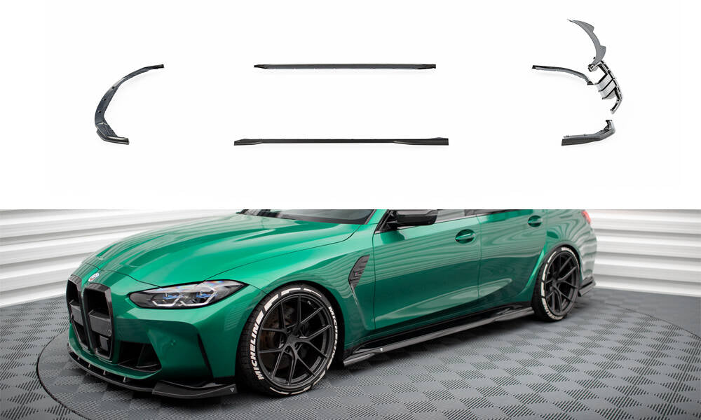 Set of Carbon Fiber Splitters BMW M3 G80 Sedan CF-BM-3-G80-M-SET