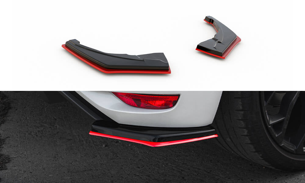 Lame Du Pare-Chocs Arriere V.2 Renault Megane RS Mk4 RE-ME-4-RS-RSD1G+RSD1RRED