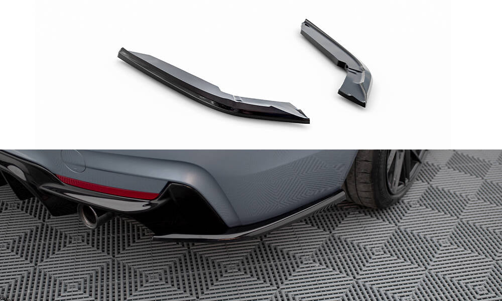 Lames De Pare-Chocs Arrière Latérales V.4 BMW 4 Coupe M-Pack F32 BM-4-F32-MPACK-RSD4G