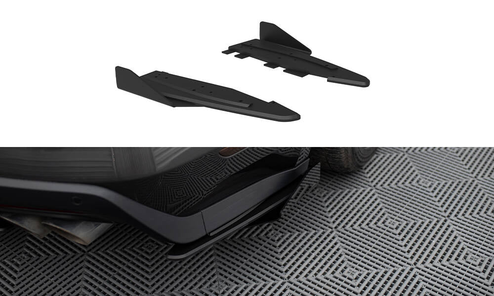 Street Pro Lame Du Pare Chocs Arriere + Flaps Ford Mustang GT Mk6 FOMU6GTCNC-RSD1BRB+RSF1G