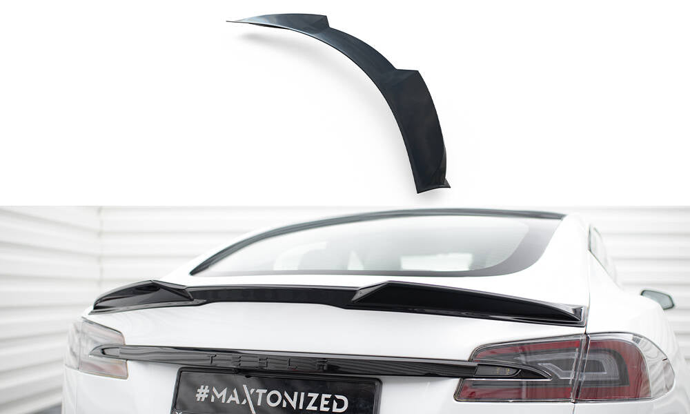 Spoiler Cap 3D Tesla Model S Plaid Mk1 Facelift TE-MODELS-1F2-PL-CAP3D1G