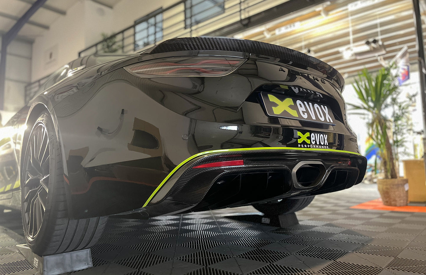 EVOX Diffuseur Pare-Chocs en Carbone Arrière Alpine A110