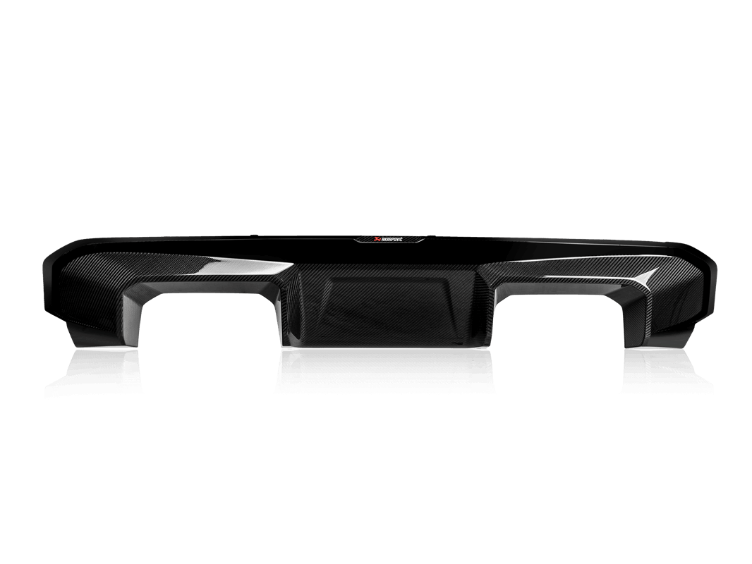 Diffuseur en carbone noir brillant Akrapovic DI-BM/CA/9/GB