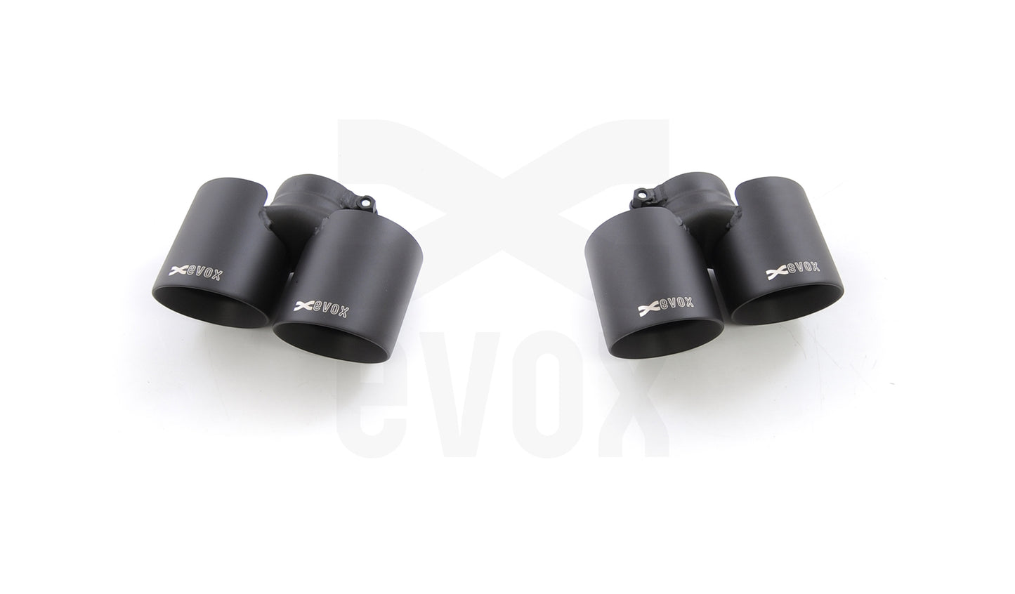 EVOX Sorties Silencieux Noir Porsche 997 MKII 3.6L