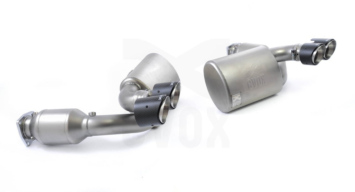 EVOX Ligne Echappement Supersport Porsche 997 Turbo MKI Inox Chrome