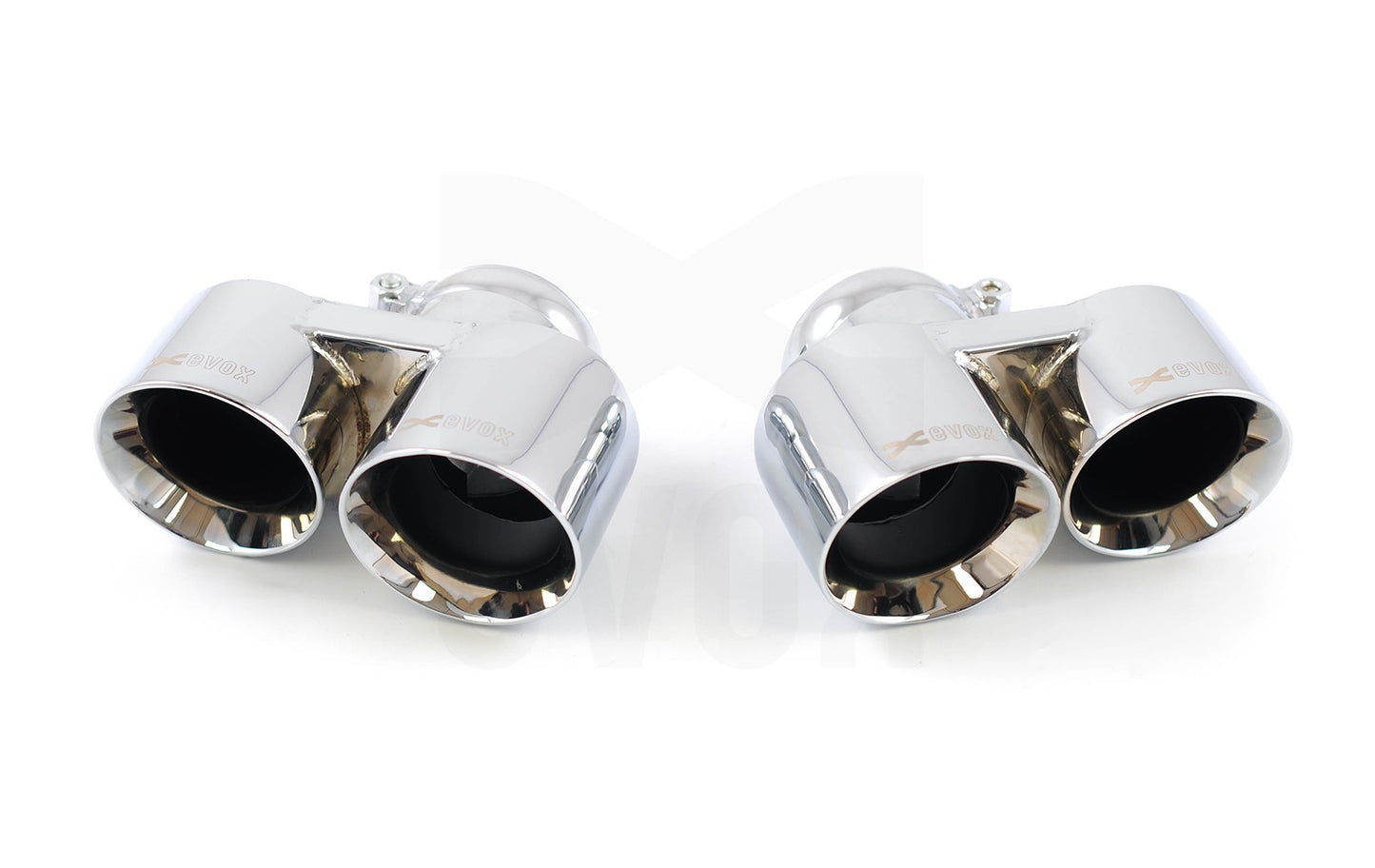 EVOX Sorties Silencieux Chrome Porsche 997 Turbo MKI