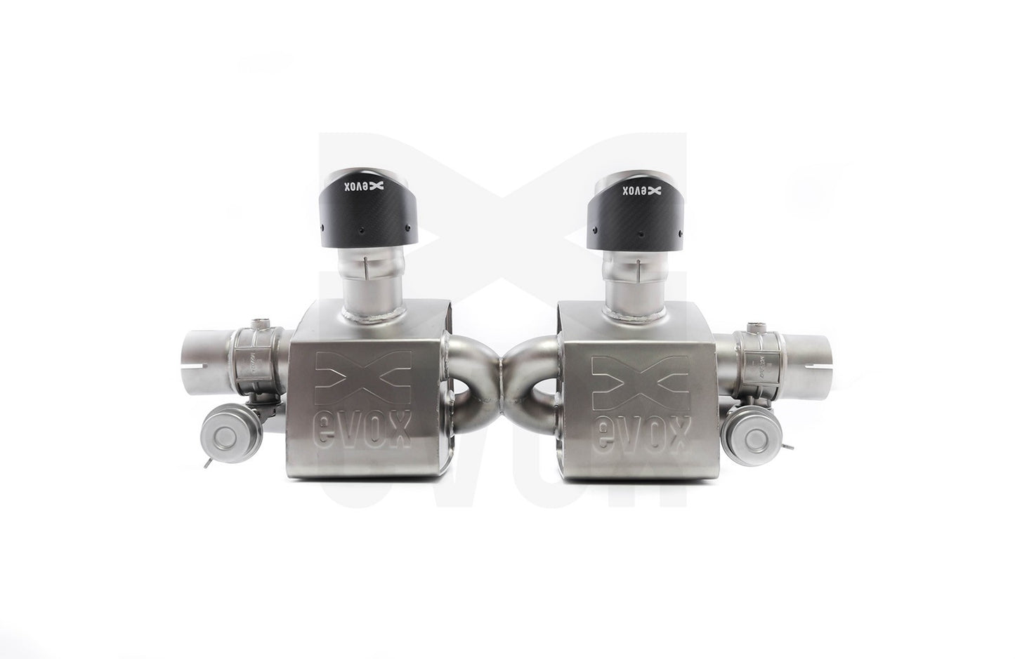 EVOX Silencieux-Catalyseurs ValveTronic Porsche 991 Carrera MKII Noir Mat